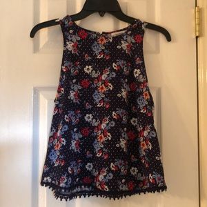 Floral tank top
